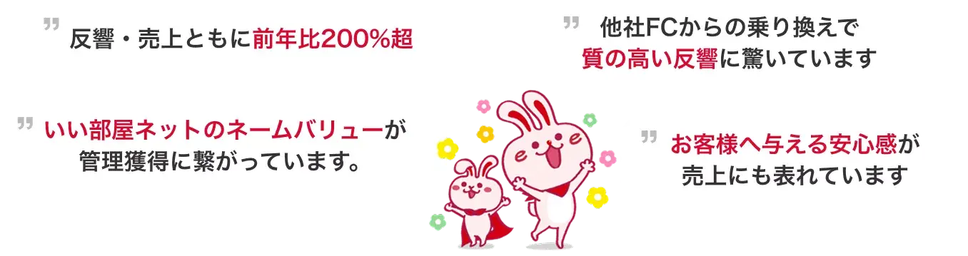 加盟店様の声