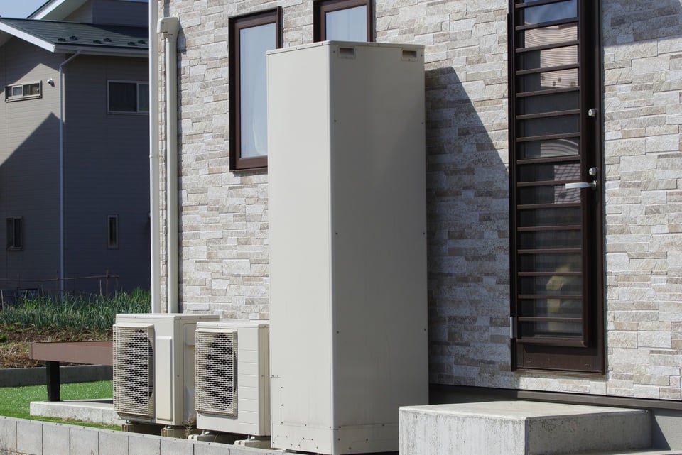 オール電化住宅の外部に設置される設備