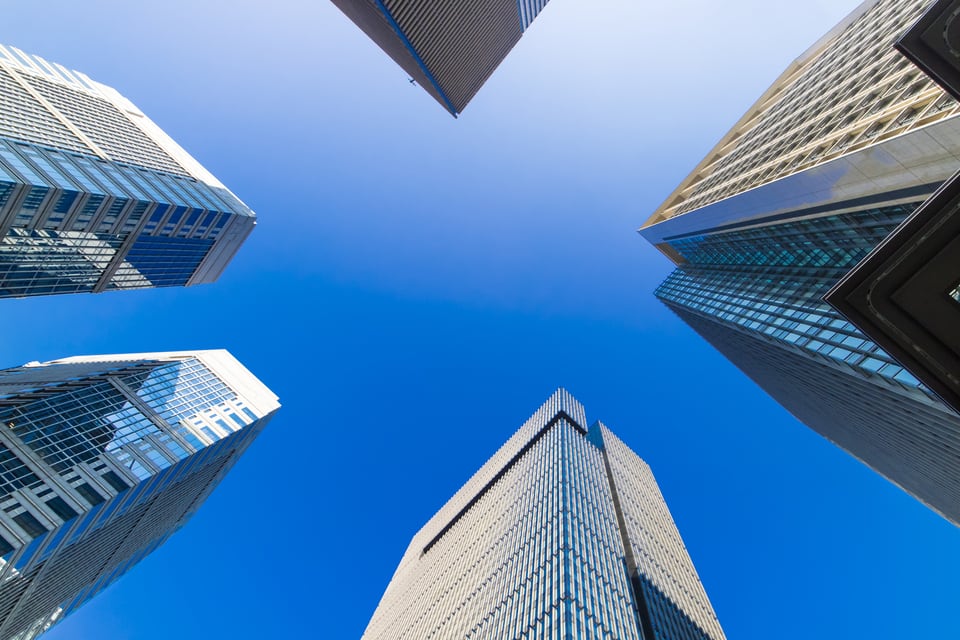天空率の高い空が開けた住宅街