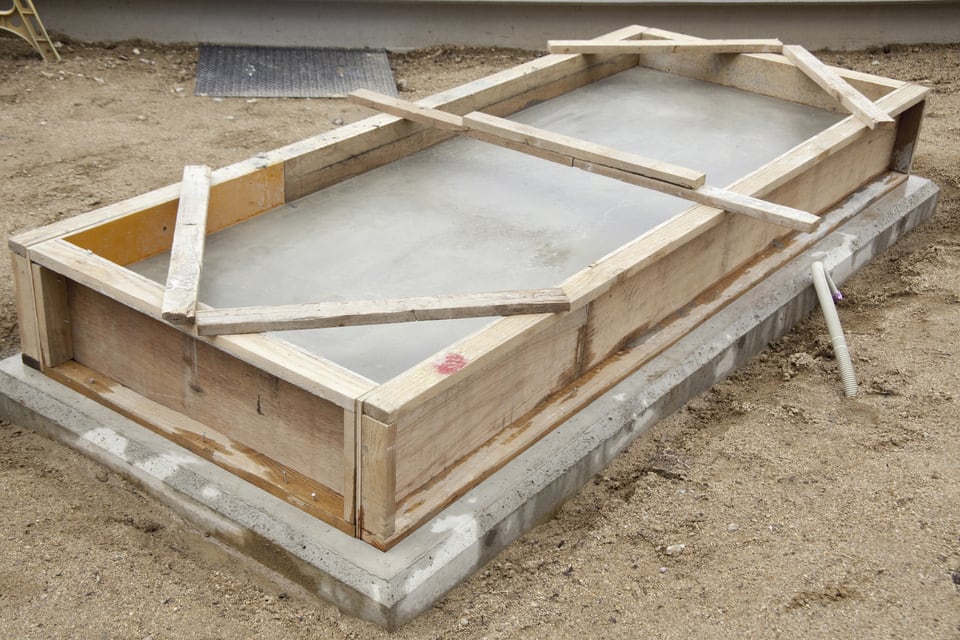 コンクリートの型用として使われるコンクリートパネル