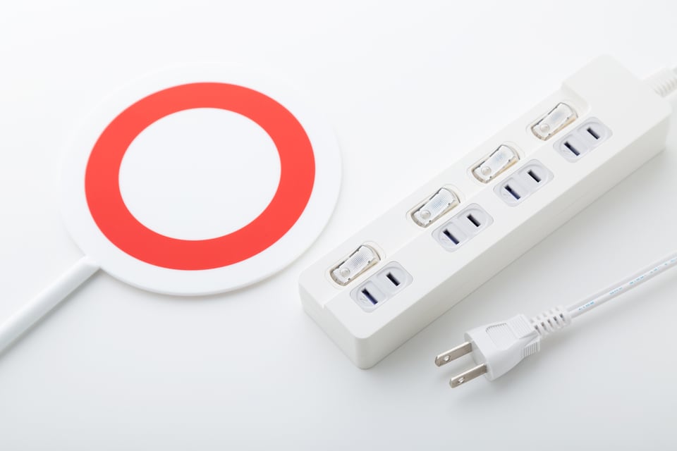 待機時消費電力量を削減できる節電タップ