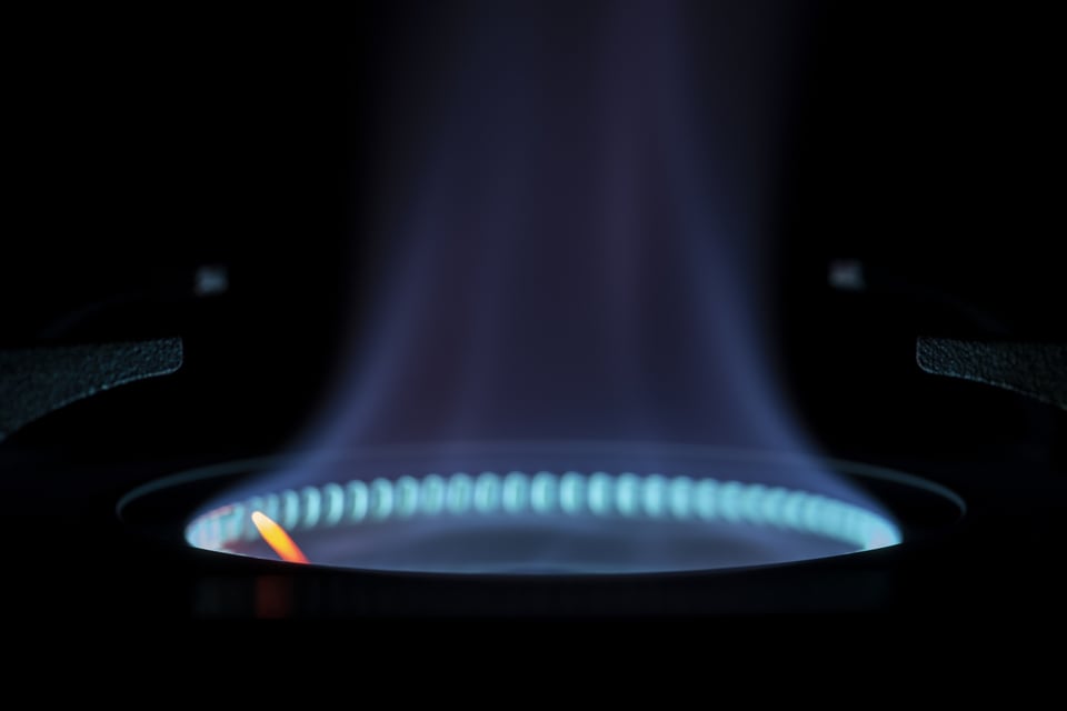 内炎式カセットコンロの炎の形