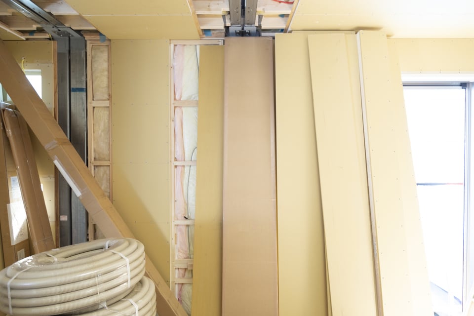 界壁を作るためのリフォーム工事