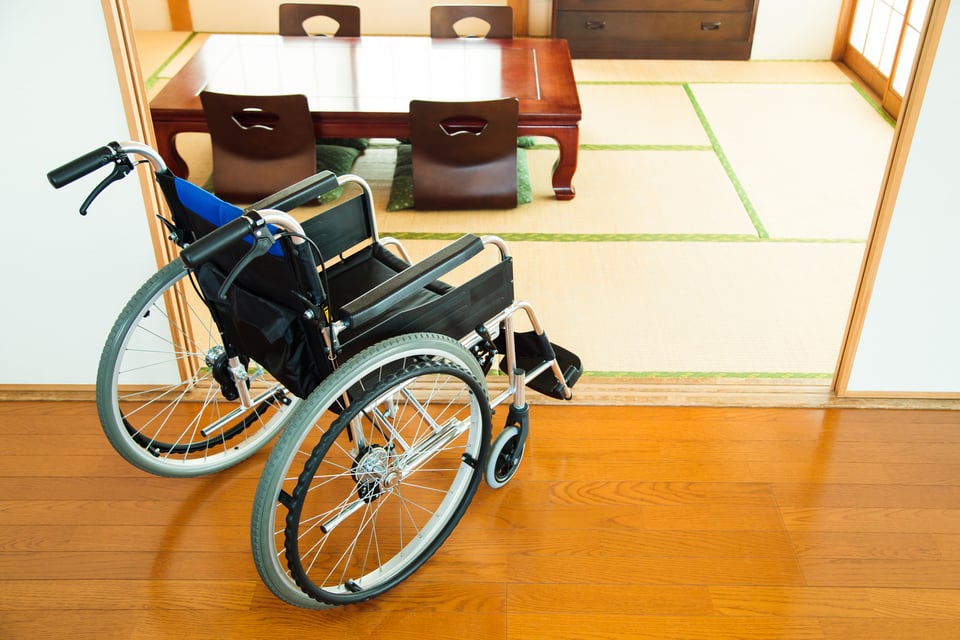メーターモジュールは廊下や戸の幅が広く車いすで通りやすい