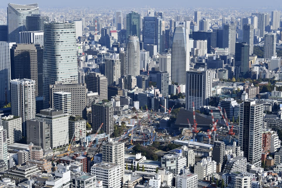 新橋や汐留、虎ノ門・麻布台の市街地再開発促進区域再開発風景