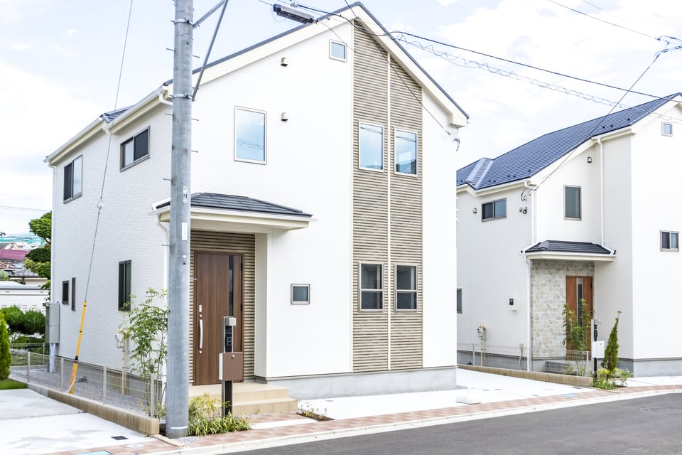 住宅性能評価された二階建ての住宅