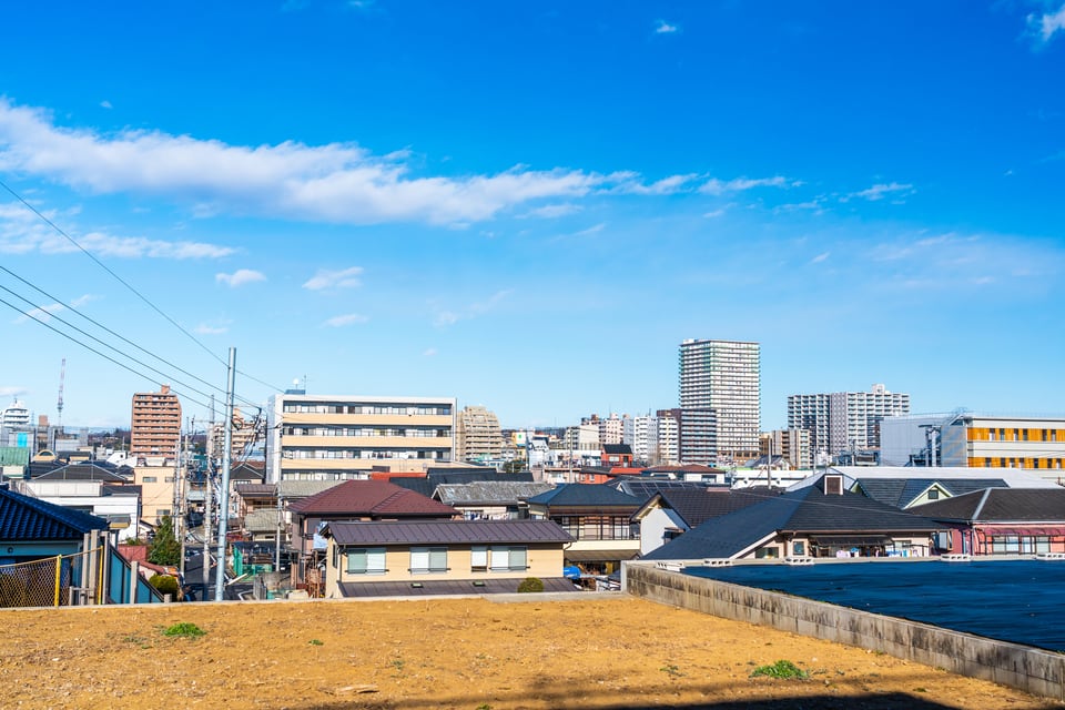 造成宅地防災区域にある高台の造成地として設備された土地