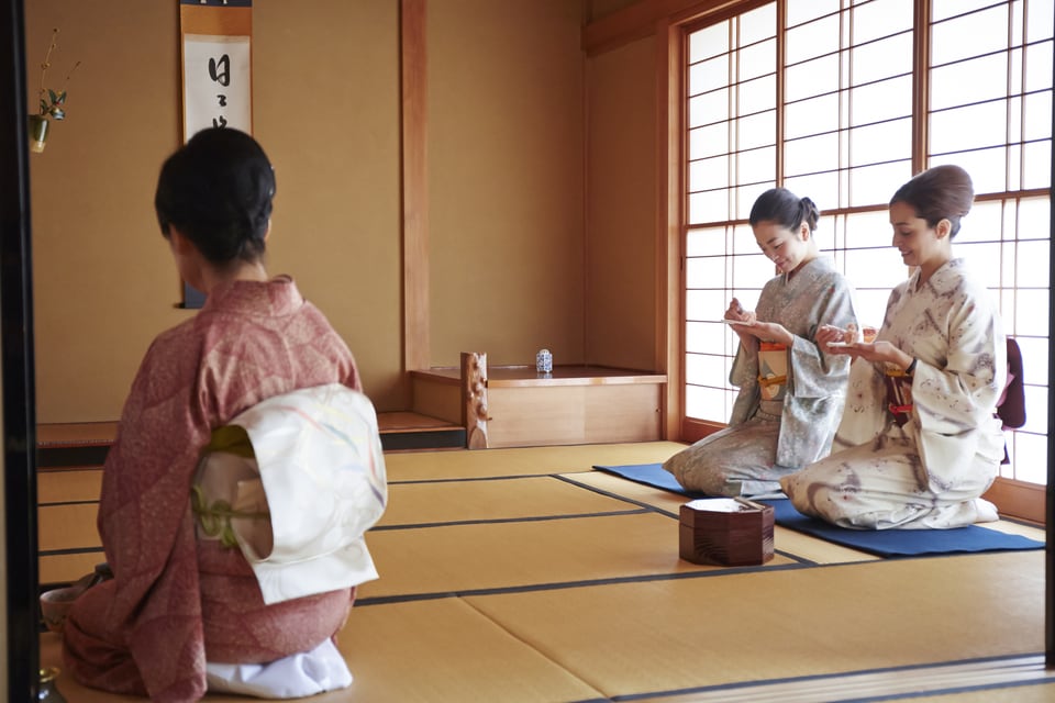錆壁が使われている茶室