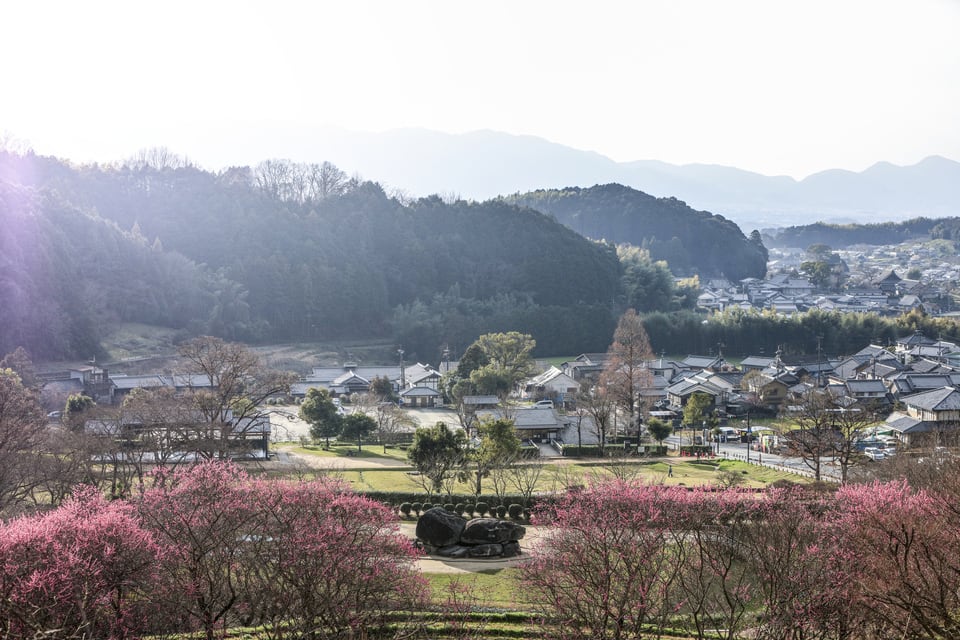 第二種歴史的風土保存地区がある明日香村一帯
