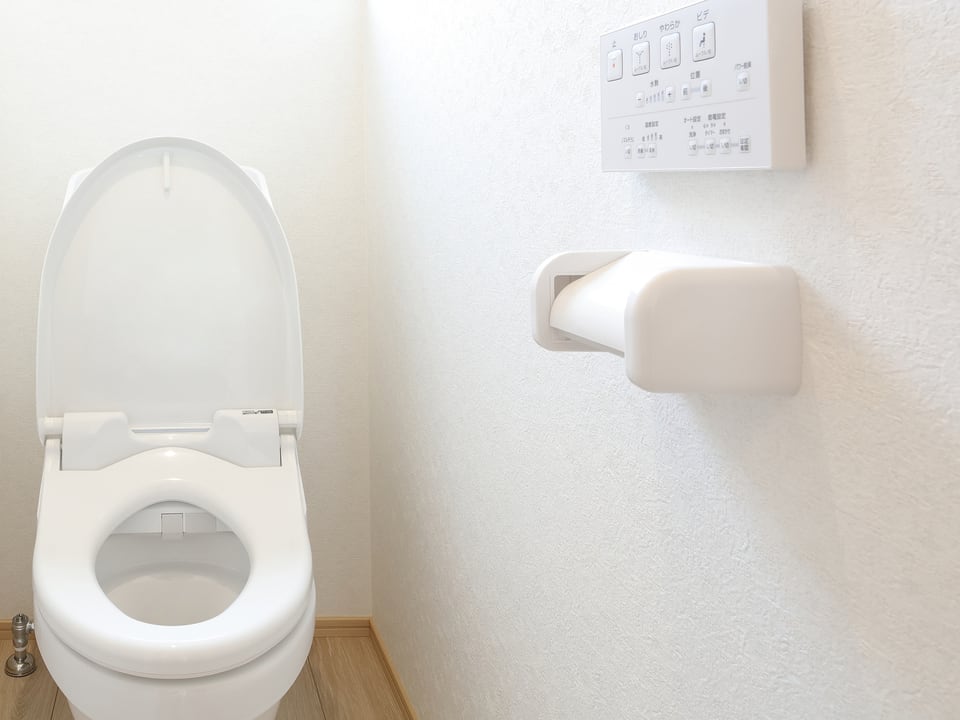 洗浄機能がついた洋式トイレ