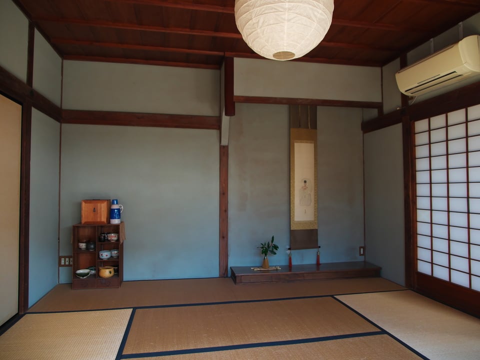 犬山城下町・旧磯部家住宅にある日本情緒漂う釣床