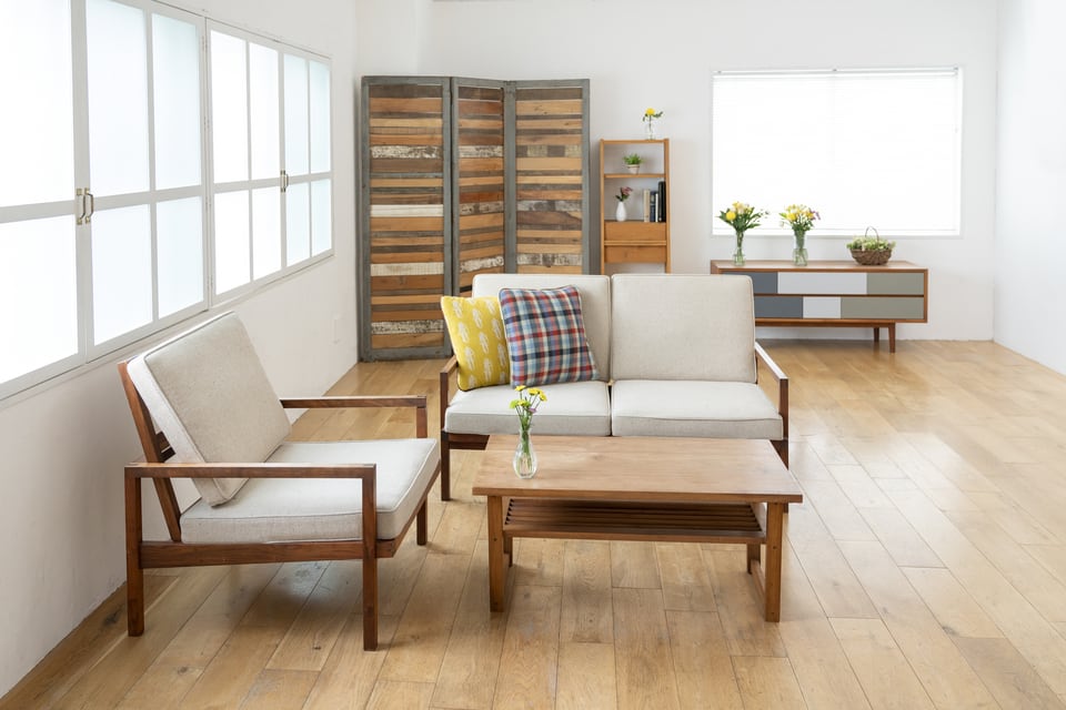 留守宅の誰もいないリビングルーム