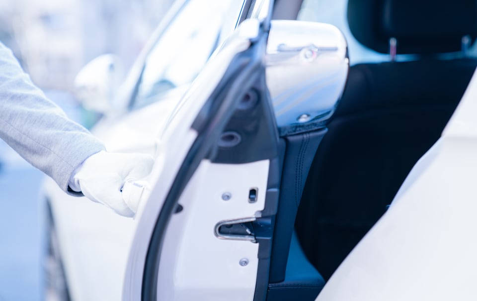 ホテルのバレーパーキングサービスの例