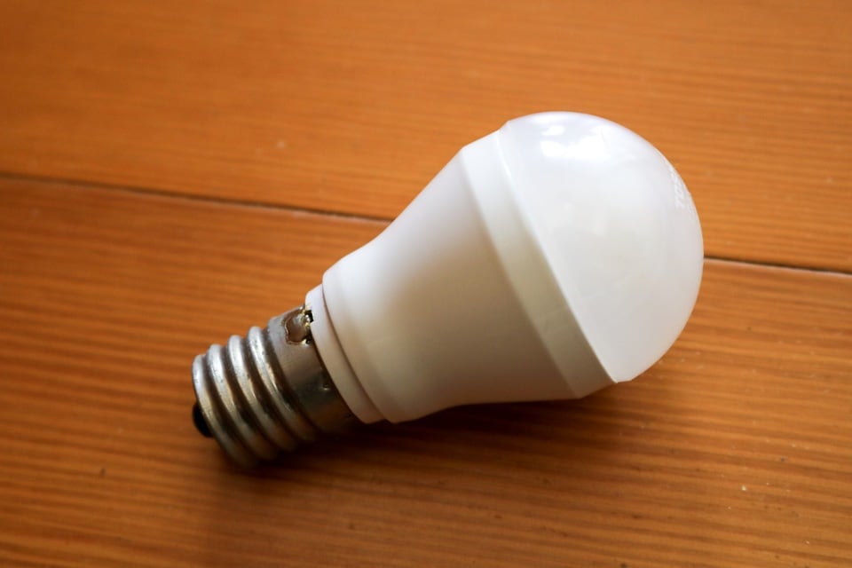 ルーメンで明るさが表されるLED電球