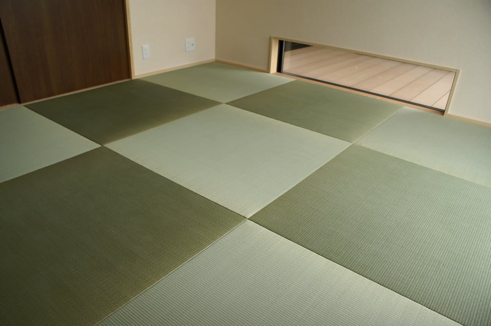 様々な色やデザインがある化学畳
