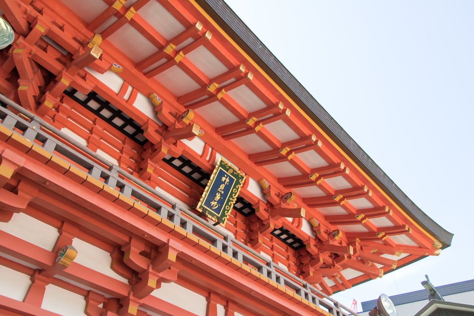 1800年以上の歴史を有する兵庫県生田神社の吹寄せ垂木