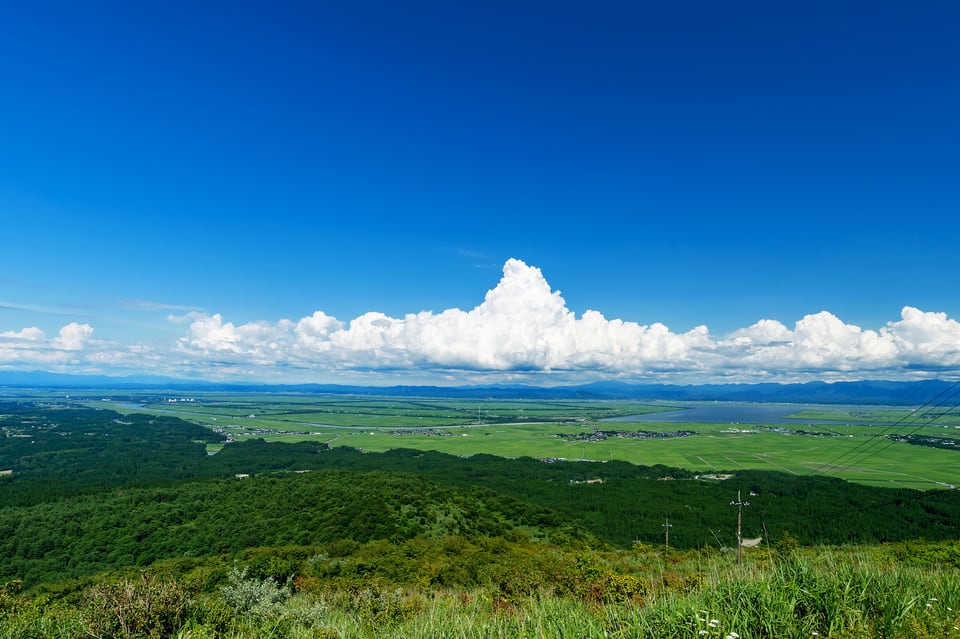 有名な干拓地である秋田の八郎潟