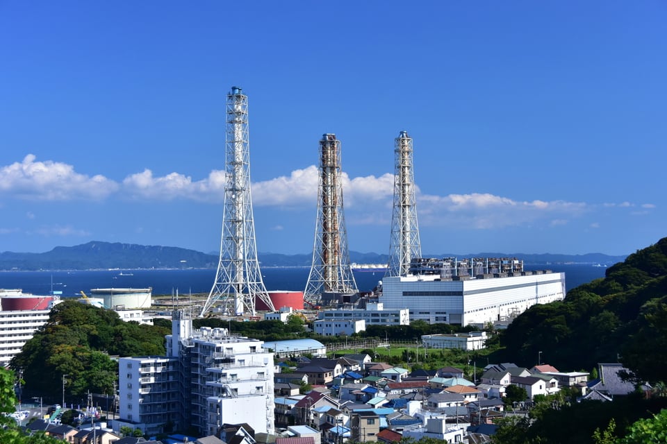環境アセスメントの対象となる横須賀の火力発電所